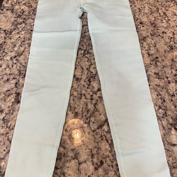 Spiritual Gangster Women's Leggings in Soft Blue - Picture 1 of 5